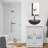Byford 24 " W Freestanding Standard Free Standing 1 Single With Top with Mirror