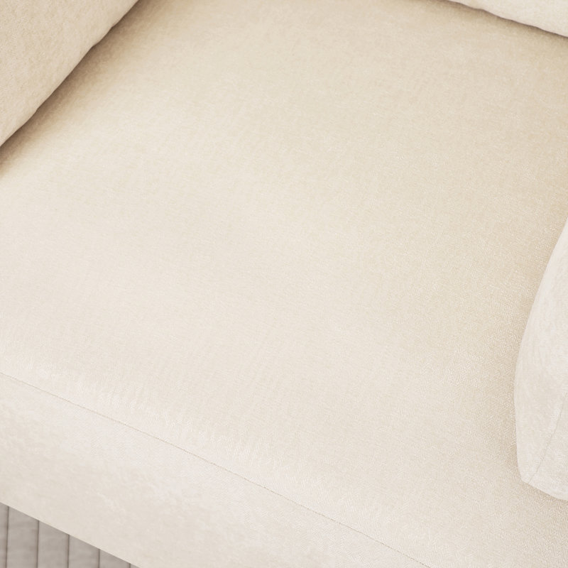 37'' W Oversized Upholstered  Accent Chair Polyester Armchair With Cushion Back,Green, Beige Polyester