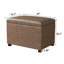 Repose-pieds 24 po en similicuir avec rangement-469149732