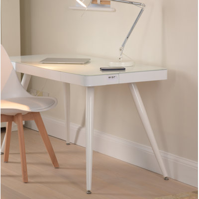 Tristan Glass Top Writing Desk