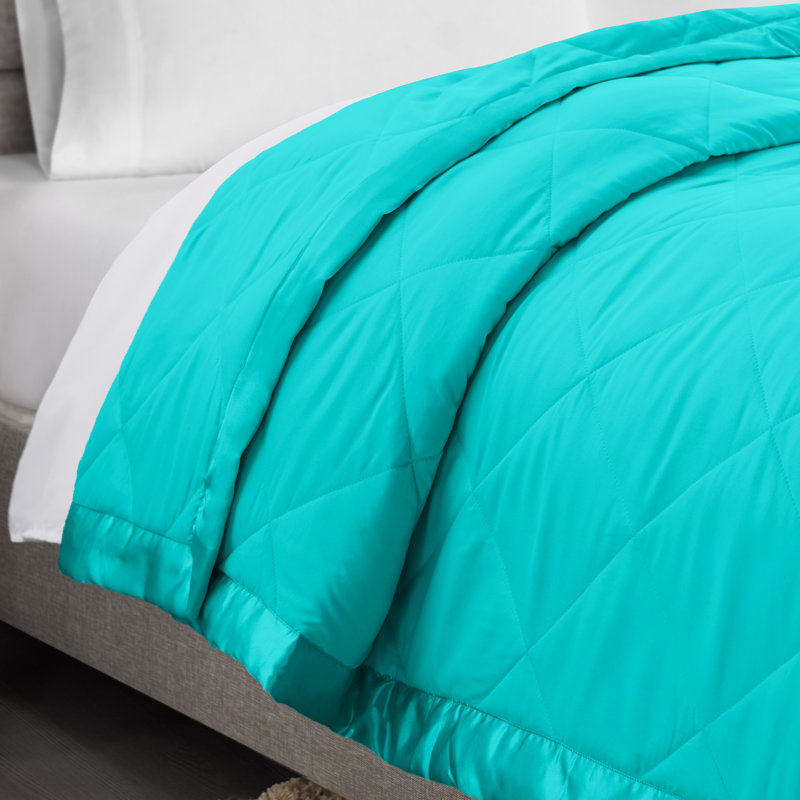  Édredon simple matelassé, Édredon simple, Bleu sarcelle