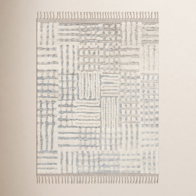 Benjamin Geometric Indoor Rug, Square 1'6"