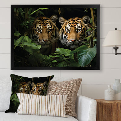Asian Art Tigers In Jungle II " Asian Art Tigers In Jungle II "