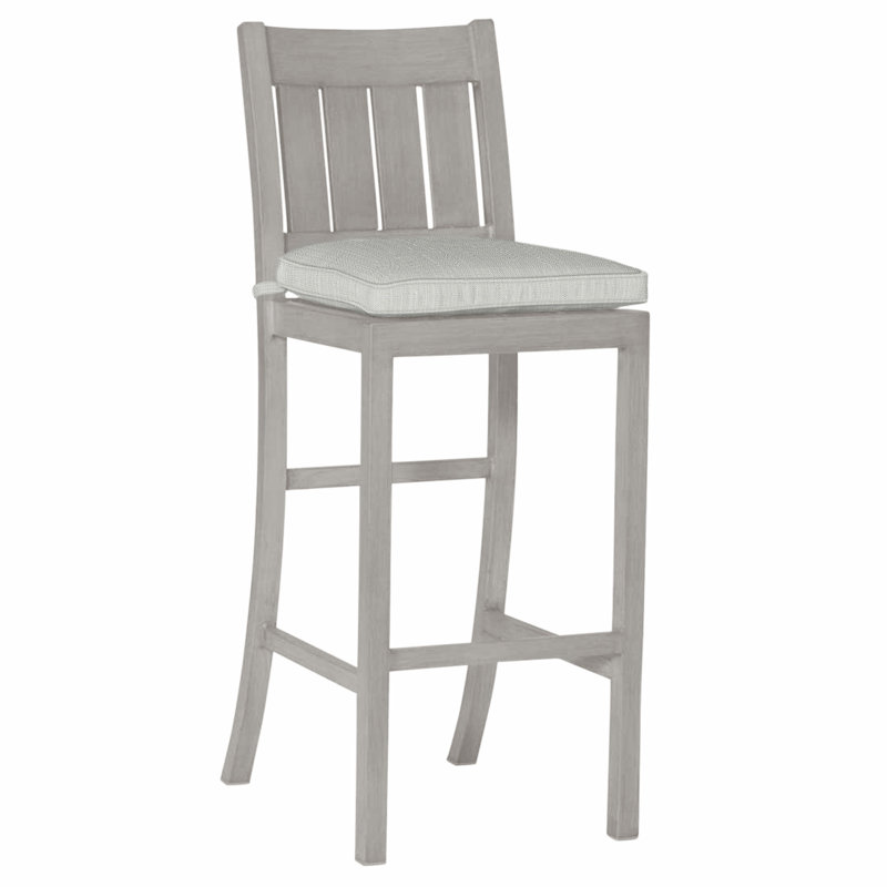 Tabouret de bar Club Wrought, Welt, Argent Vérone, Huître