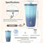 Verre 2.0 avec paille rétractable TYESO FLAIR, 20 oz-119928662-119928661