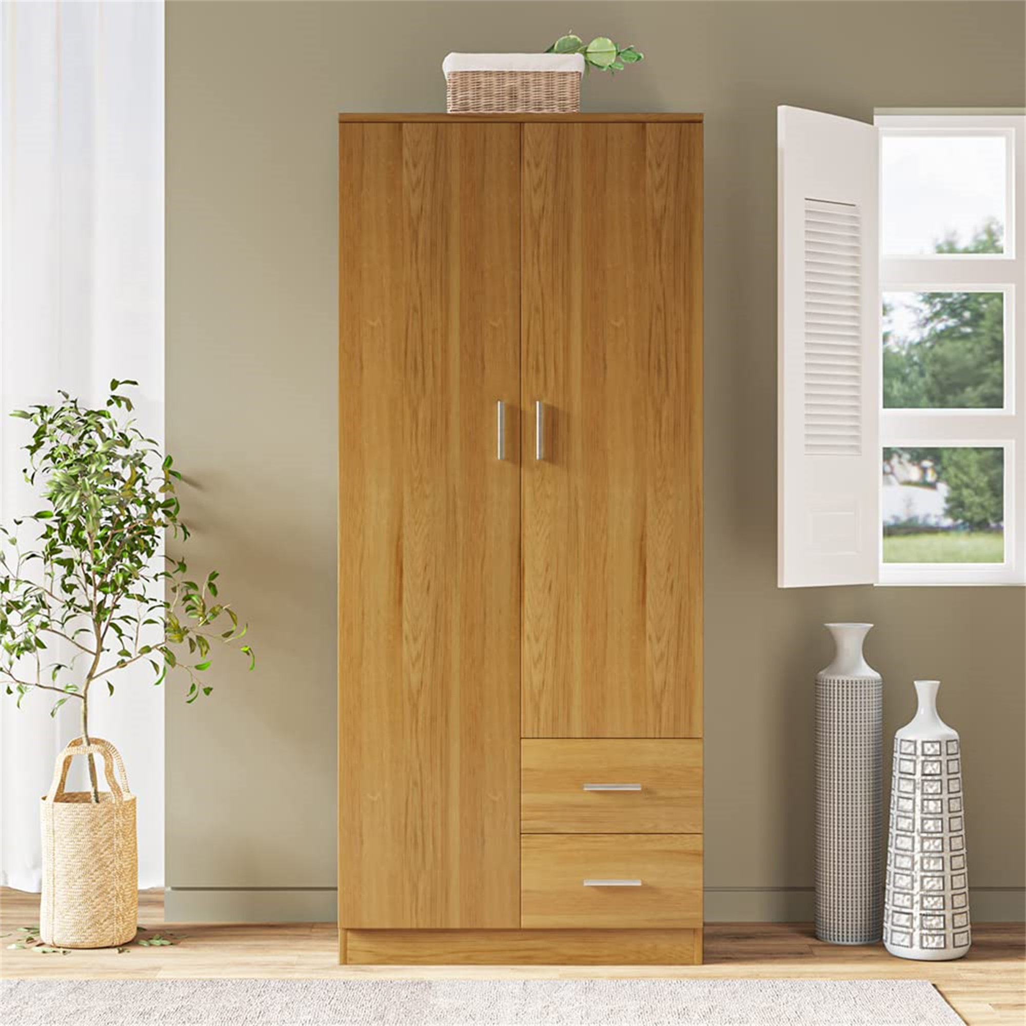 Wooden almirah for clothes sales