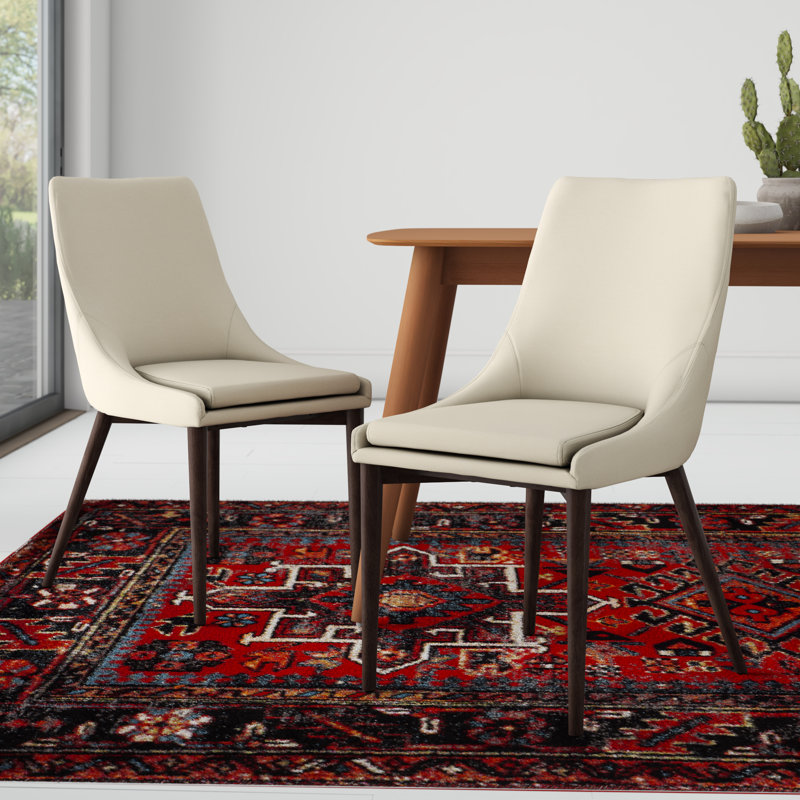 Chaise d'appoint en lin Leonitus, Lin blanc