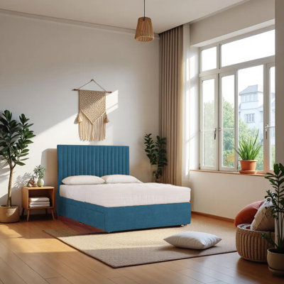 Upholstered Bed with Mattress