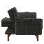 Canapé-lit futon convertible 67 po avec lignes latérales et accoudoirs réglables 67 po-2062765212