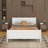 Wood Platform Bed With Headboard-1125127864-1125127867