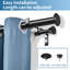 Tringle à rideaux double à boutons plats Couey-1664546587-1664546586