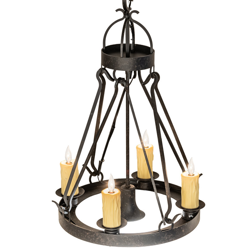 Greenbriar Oak 4 - Light Chandelier