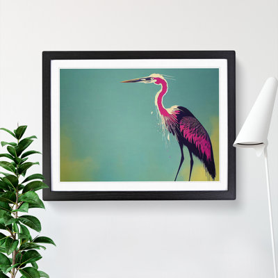 Heron Bird Splash Vol.1 Abstract - Single Picture Frame Print