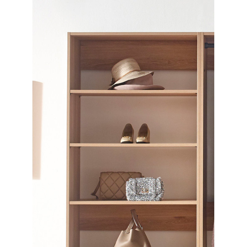 Kalinikos 94.19'' Closet System, Oak
