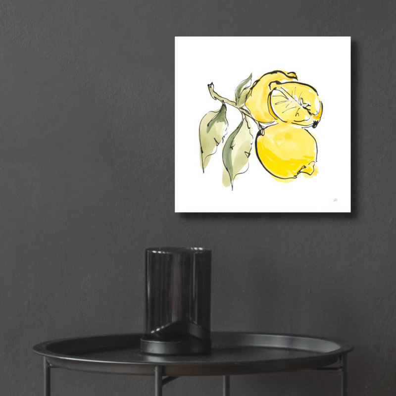 «Lemon Still Life II» par Chris Paschke, H 12 po x l 12 po x P 0,13 po