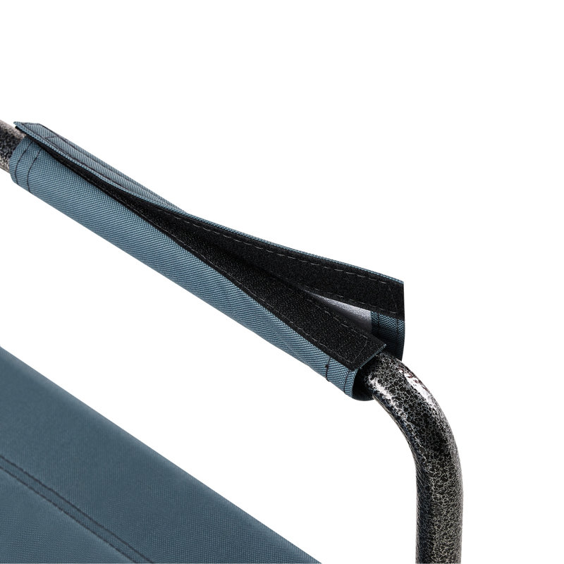 Chaise pliante pour activités de plein air - 2 poids léger avec rangement, pique-nique de montagne bleu / gris surdimensionné