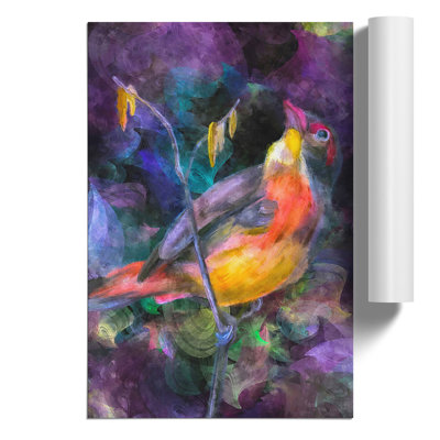 Colourful Bird - No Frame Painting