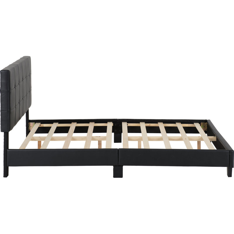 Upholstered Bed, Black