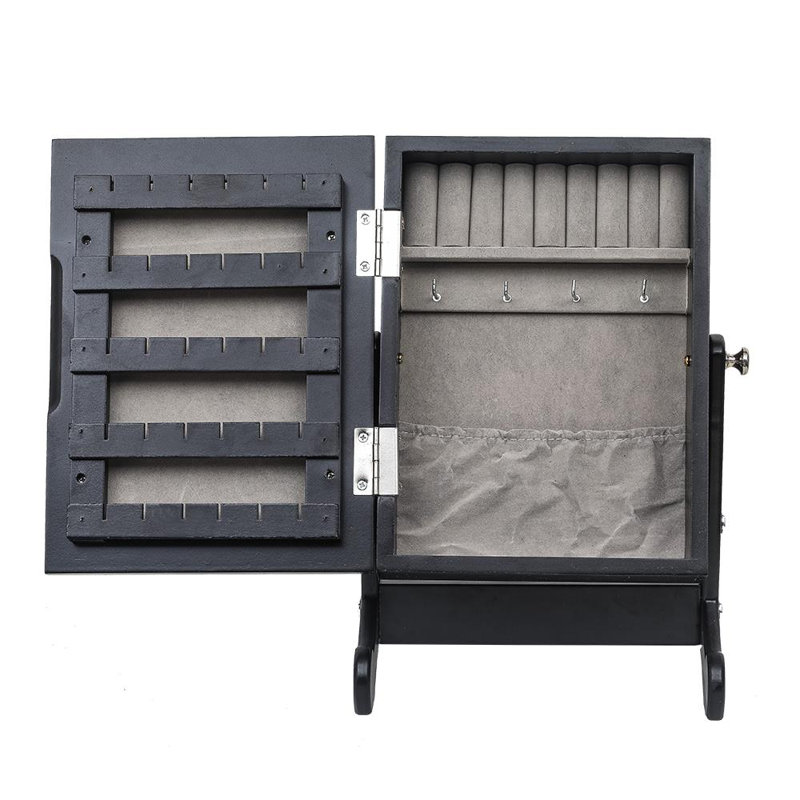 Wood Jewelry Box +, Black