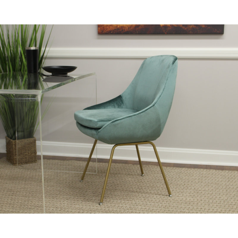 Chaise d'appoint Alizae, Écume de mer, Or