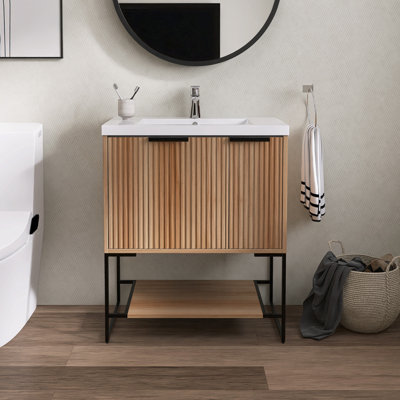 Meuble-lavabo simple avec plateau Francella