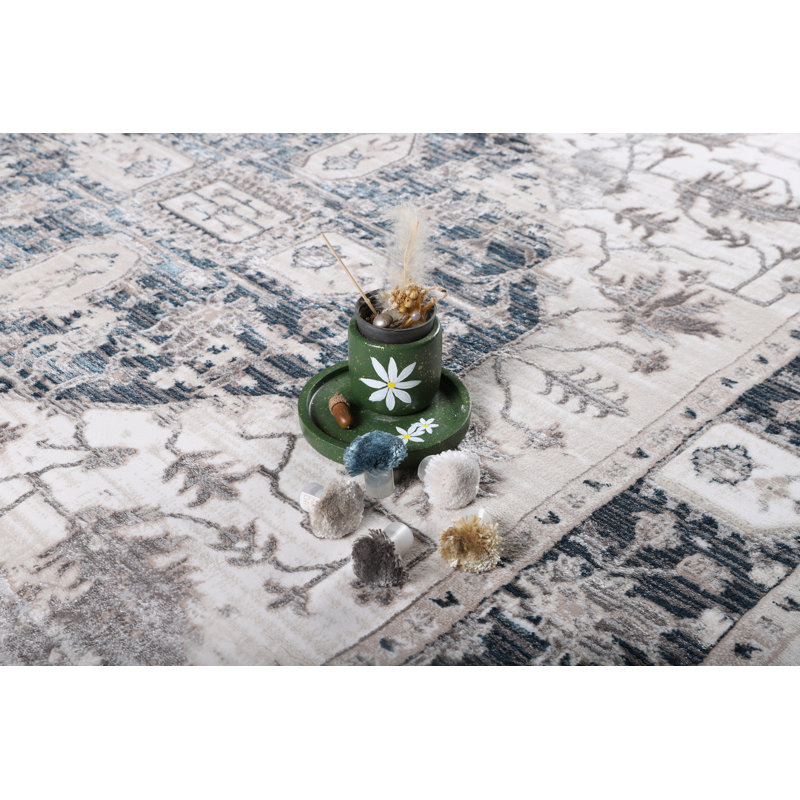 MDA Rugs Bernard Collection Modern Medallion Abstract Area Rug, Rectangle 5'2" x 7'5"