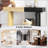 Narrow Console Table With Rattan Accent-1801037788