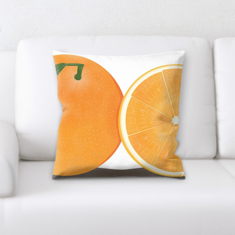 Orange Throw Pillow