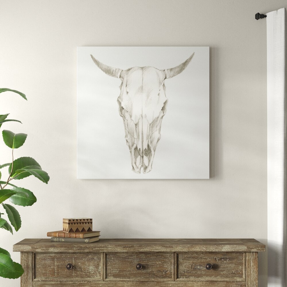 Leinwandbild Western Skull Mount I von Ethan Harper