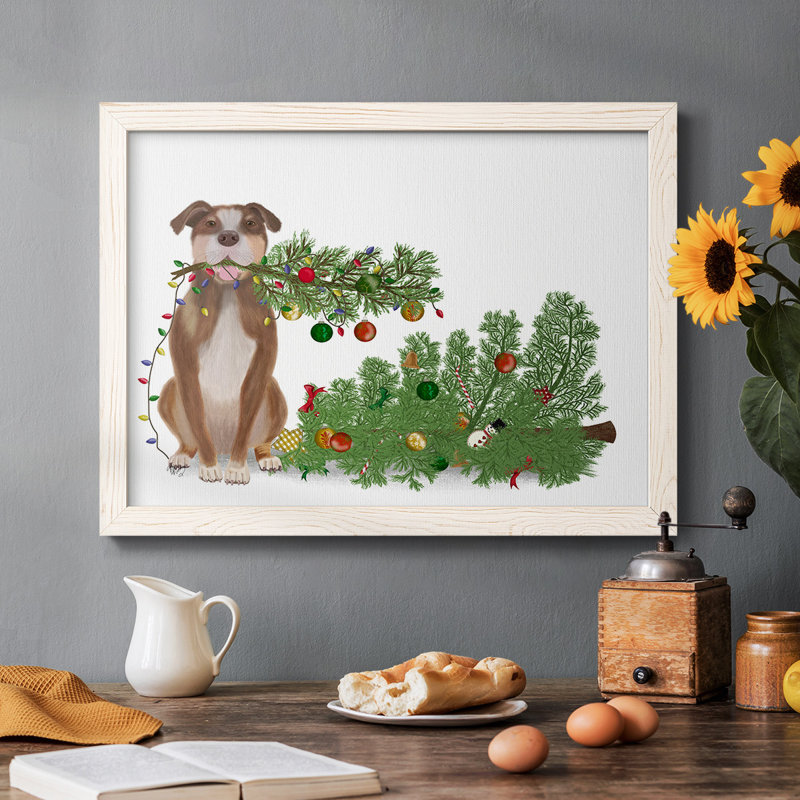 «Christmas Des Broken Tree», reproduction d'art sur toile, Blanc, H 22 po x l 32 po