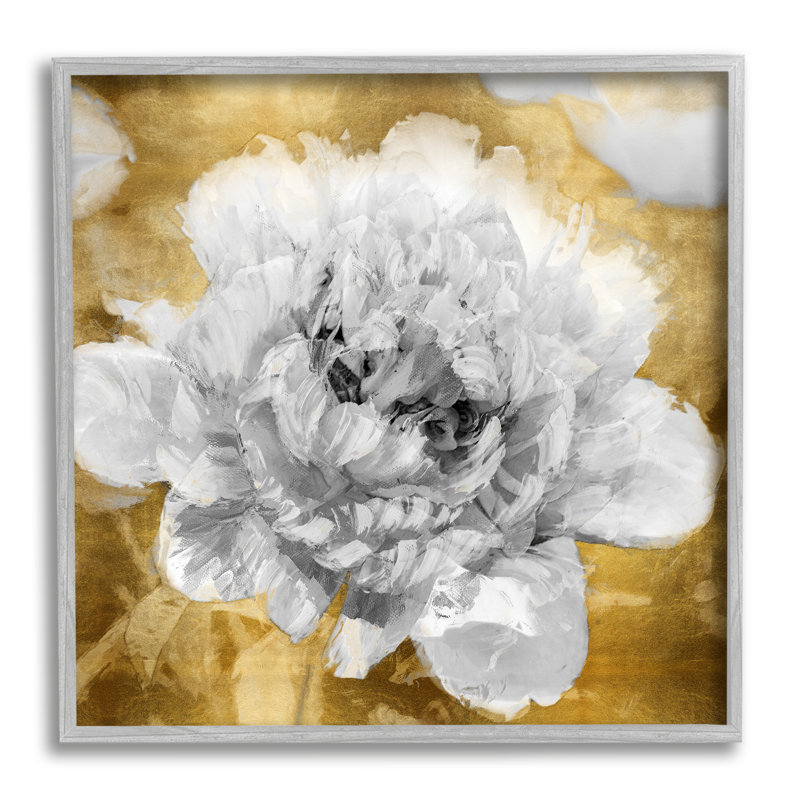 Art floral texturé de Shawna Sullivan, H 24 po x l 24 po x P 1,5 po, Estampe numérique Farmhouse