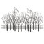 Metal Field of Twelve Trees Wall Decor