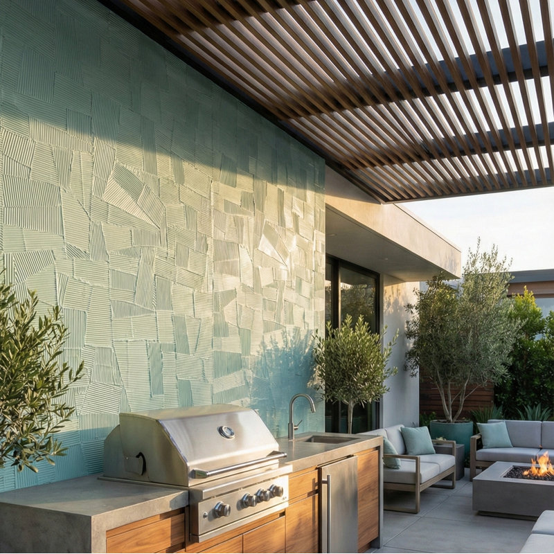 Paperstone 24"x48" 3D Textured Wall Tile, Vert