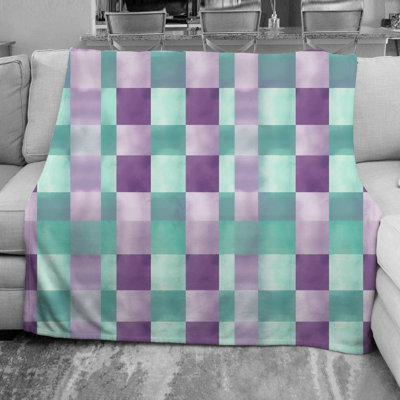 Checkered Fleece Throw