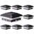 Matte Black Solar Powered Integrated LED Fence Post Cap Light Pack