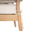 Fauteuil club d'extérieur en bois d'acacia avec coussin, ensemble de 2-1762866504