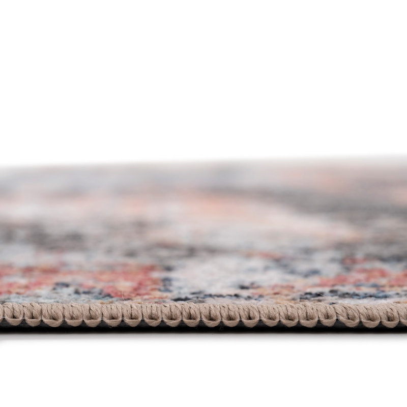 Runner Tayshawna Abstract Cotton Machine Tufted Area Rug, 60cm x 240cm