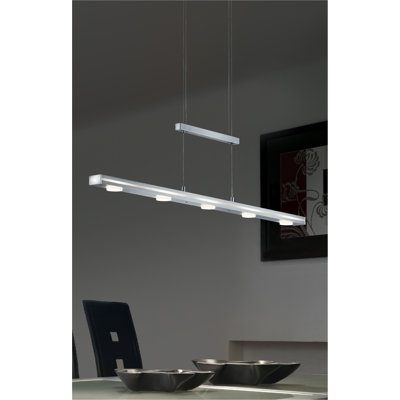 Aquilla 5 - Light Aluminum Color LED Kitchen Island Pendant