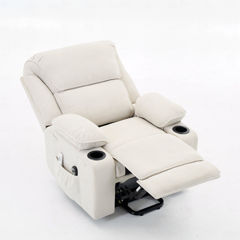 Chauffage télécommandé et fonction de massage avec fonction d'inclinaison pour personnes âgées, Ivoire ivoire