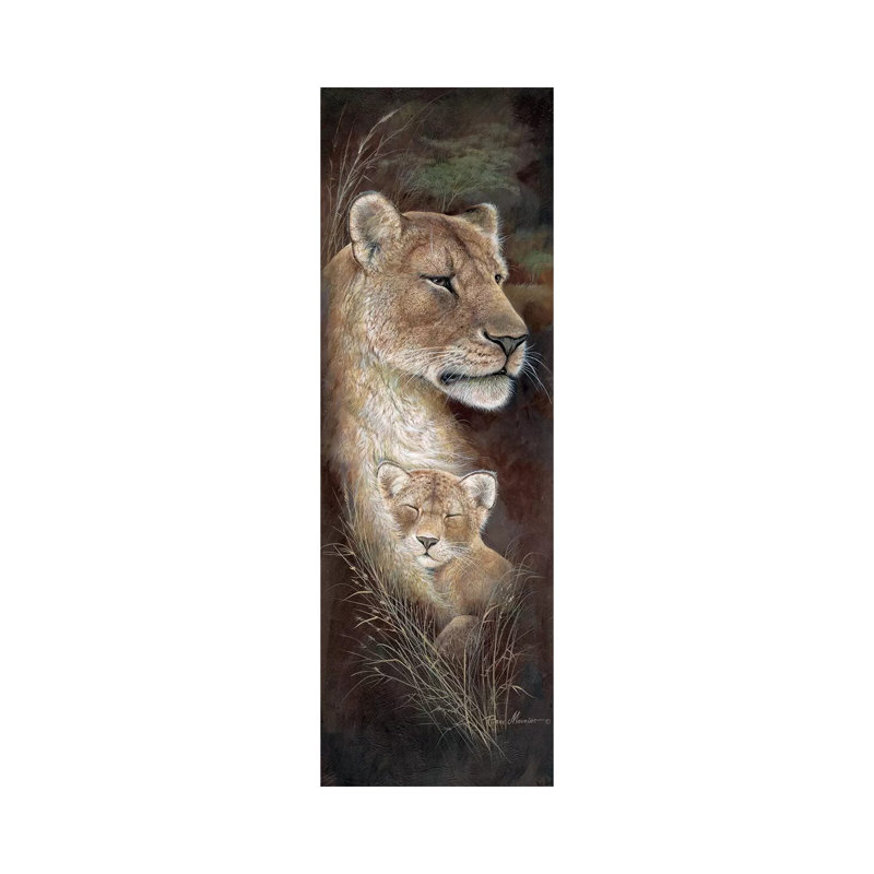 Proud Mother by Ruane Manning - Panoramic Gallery-Wrapped Canvas Giclée on Canvas, 30.48 cm H x 91.44 cm W x 1.91 cm D