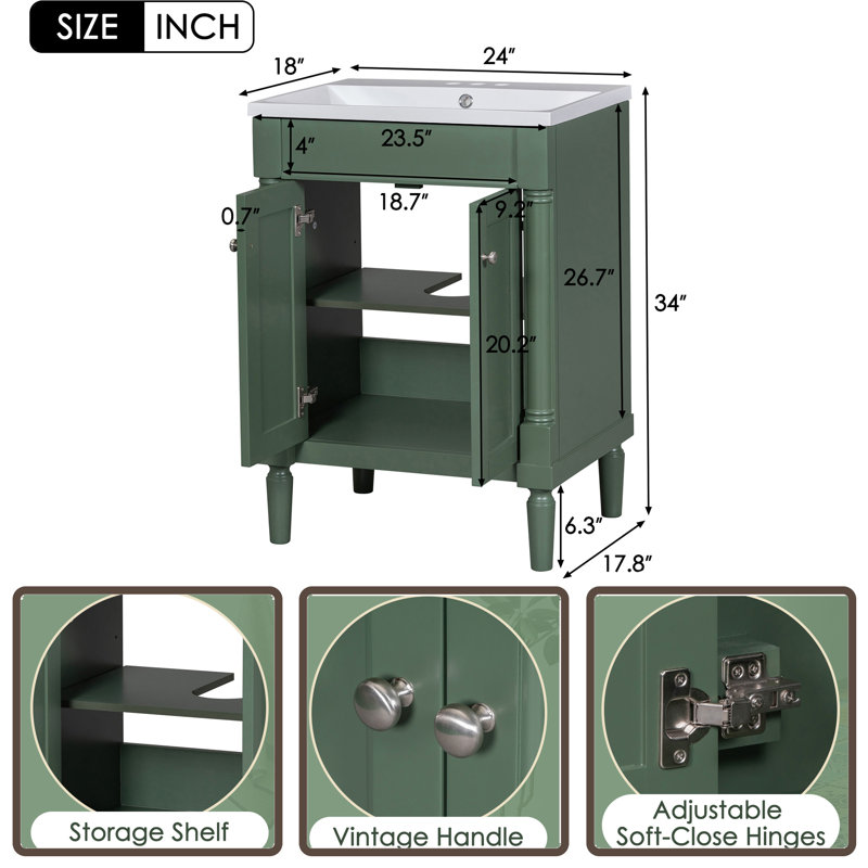 Bathroom Vanity With Top Sink, Vert