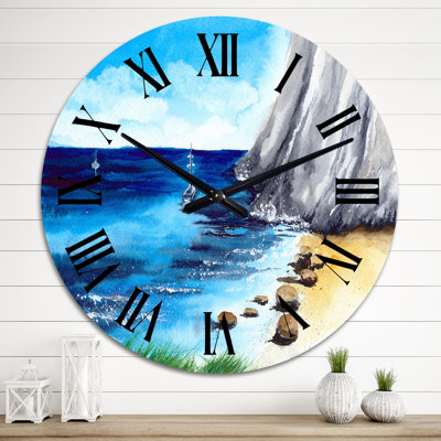Une horloge murale nautique et côtière