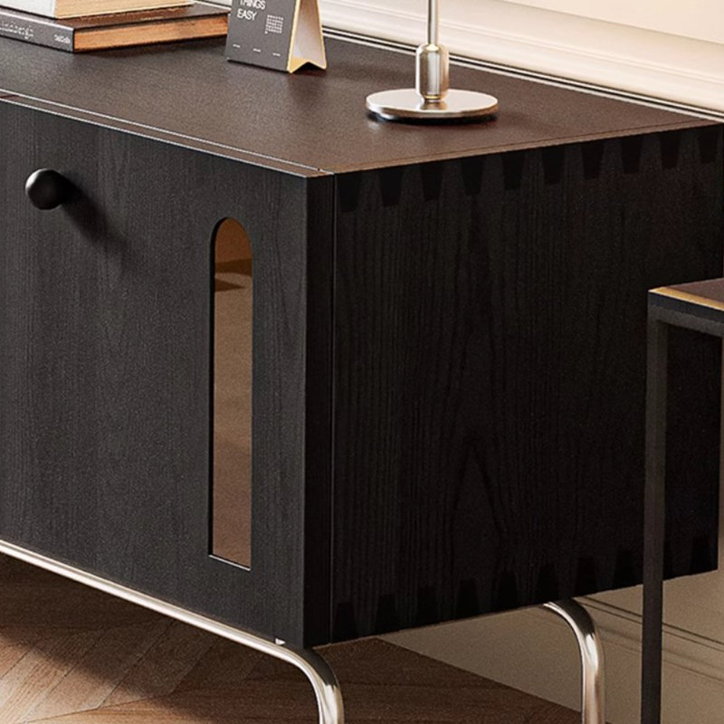Meuble télé en bois massif Wabi-Sabi Design Sense, L 59,05 po