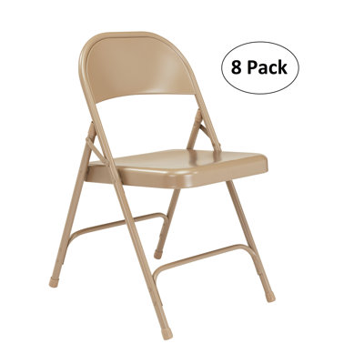 Steel Stackable Folding Chair Set of 8