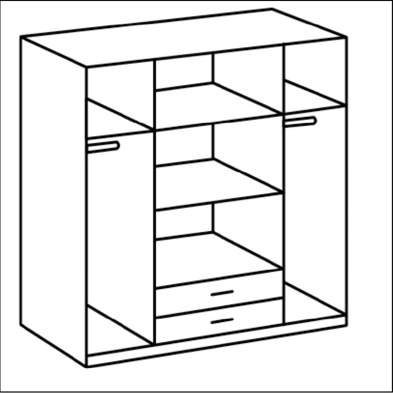 Bierly Manufactured Wood Wardrobe
