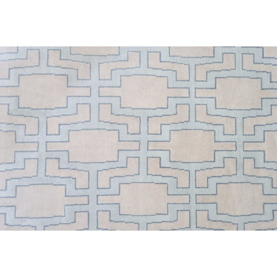 Della Handmade Oushak Wool Geometric Area Rug
