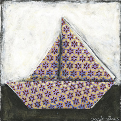 Sailboat by Chariklia Zarris - Wrapped Canvas Art Prints