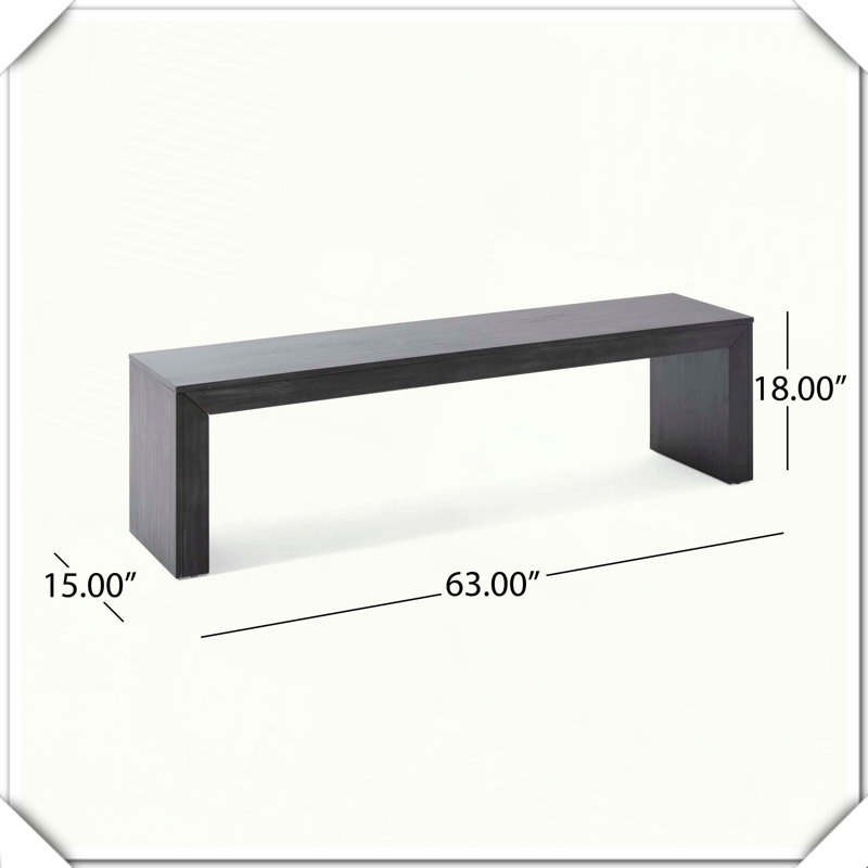 Banc en bois d'acacia pratique, durable, élégant, fonctionnel, compact, confortable, élégant et chic