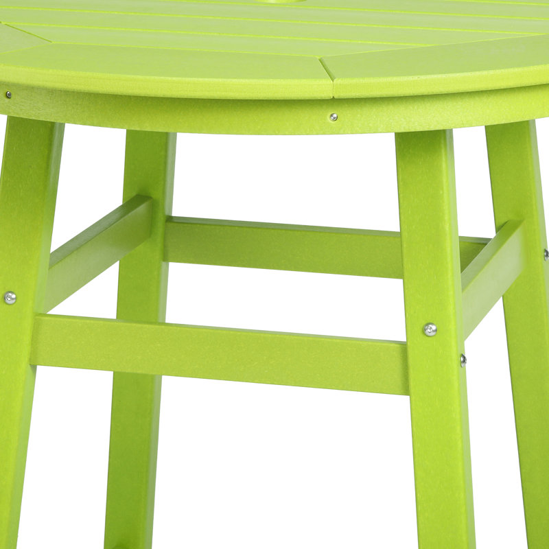 Table de bar d'extérieur ronde 34,9 po Laguna, Lime