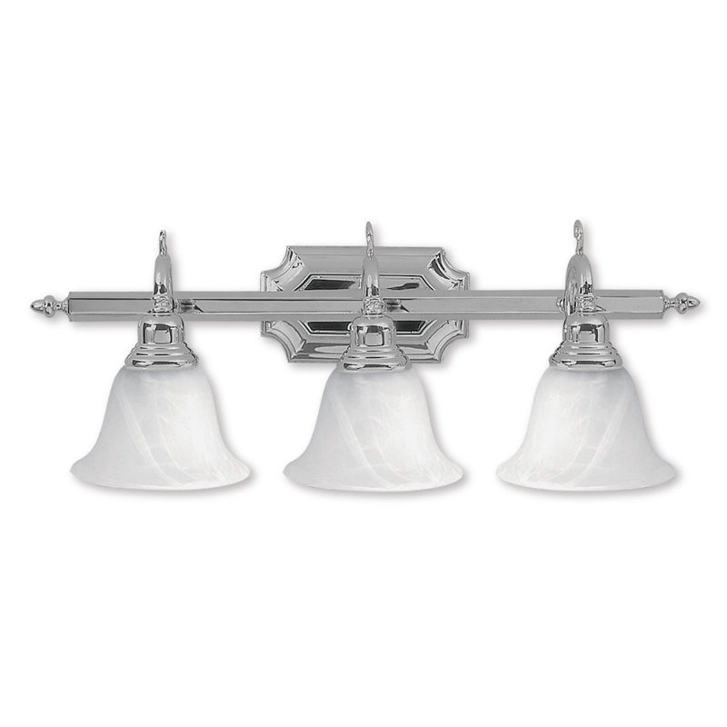 Éclairage de salle de bain à intensité variable 3 lumières Christianburg, Chrome poli